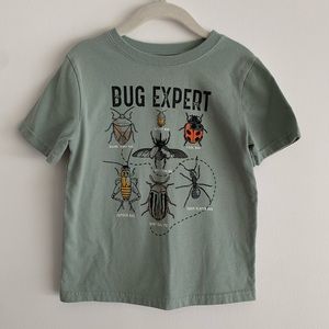 GARANIMALS BUG EXPERT GREEN GRAPHIC SHORT SLEEVE TEE SHIRT TODDLER BOYS SIZE 4T